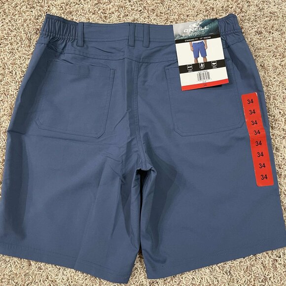 O'Neill Men's Lightweight Hybrid Shorts Blue, Size 34 (New) - Picture 1 of 14